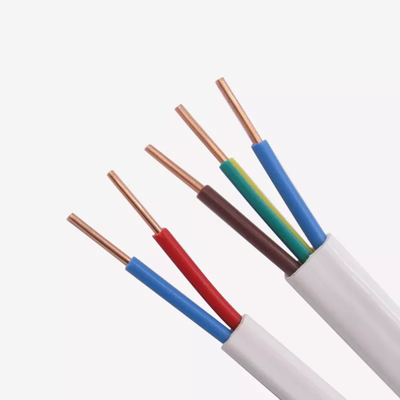 PVC-isolerad mantlad platt kabel